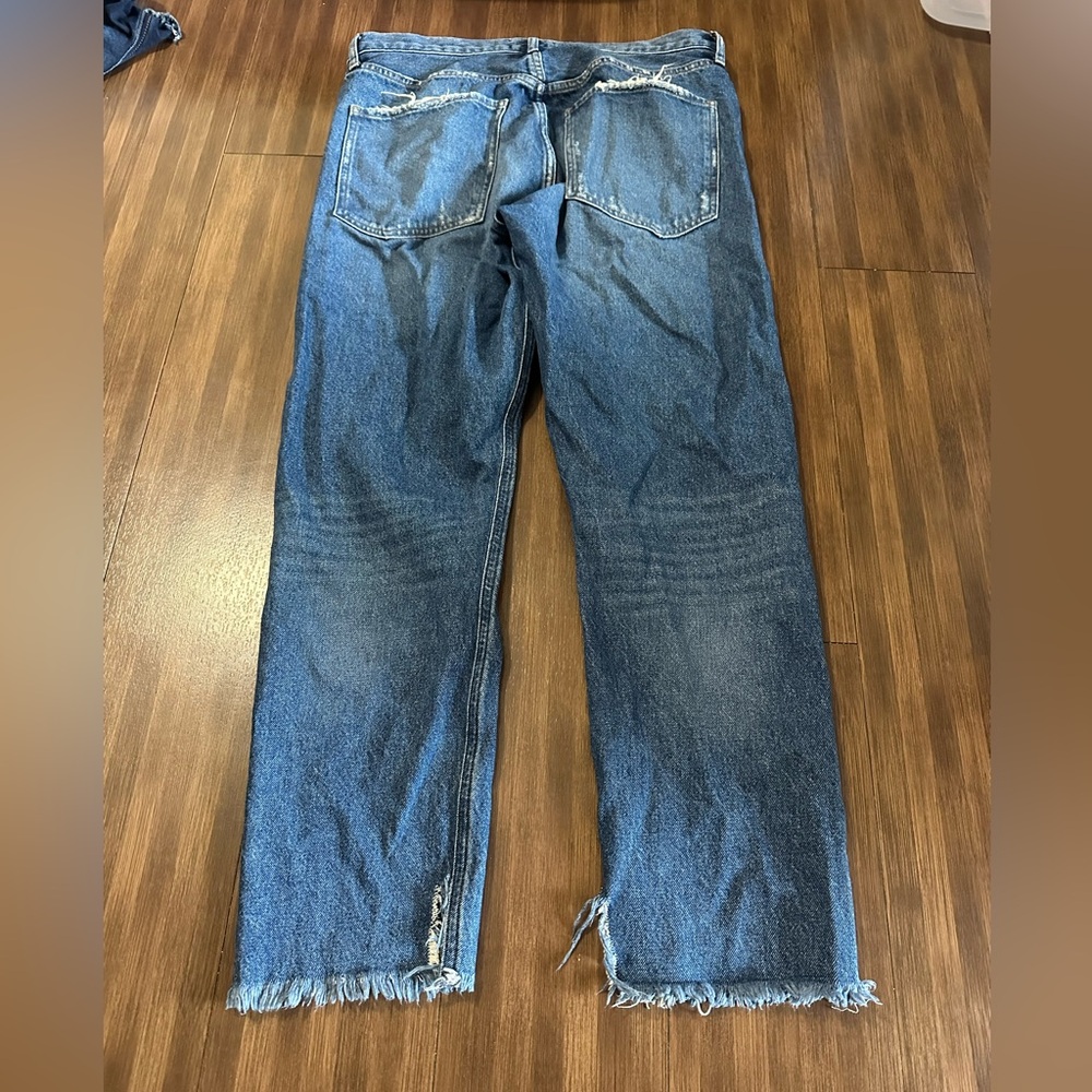 AGOLDE denim Jamie Straight Lowdown distressed organic cotton size 29 A073-778 - Picture 11 of 11